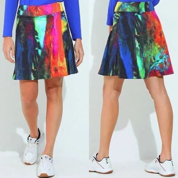 Dona jo Classic Skirt / Skort (Pied) 19" L (Sz 2) NWT $76 - Picture 1 of 9